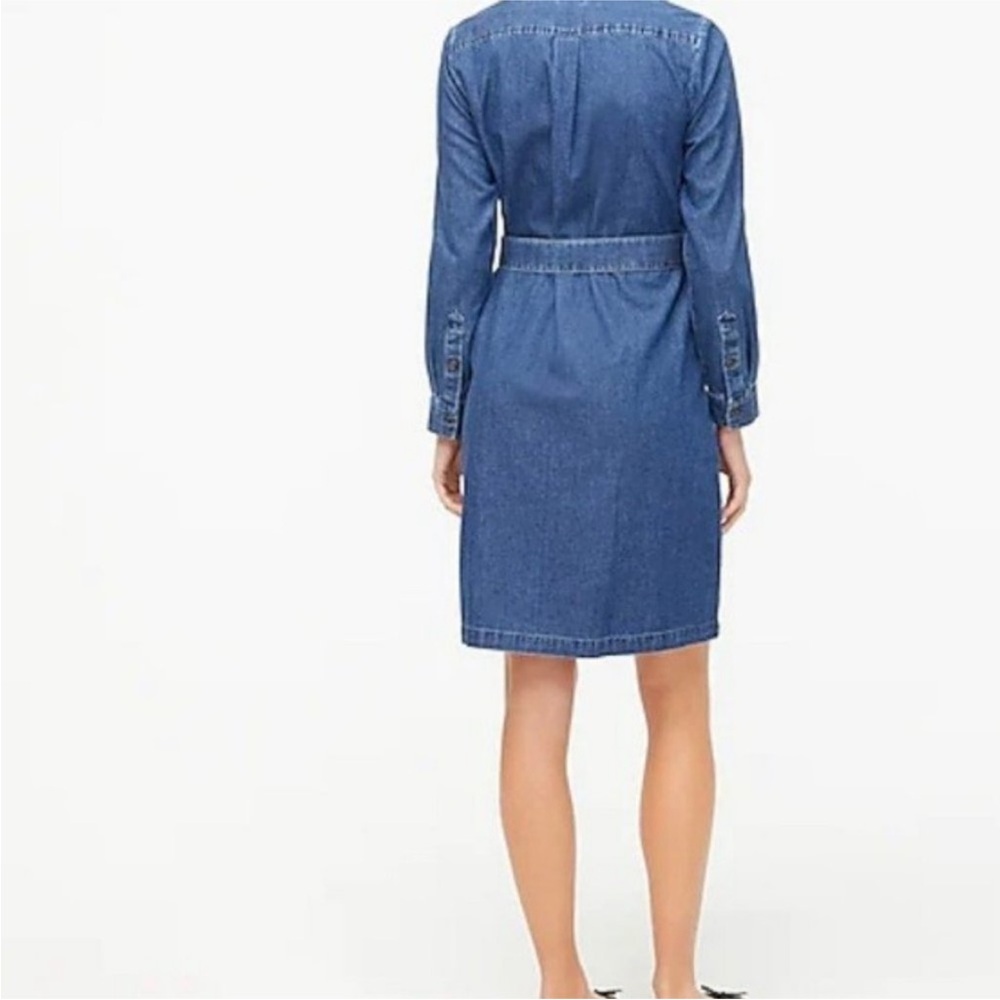 J.Crew Chambray Utility Shirt dress size 6 - Picture 3 of 10